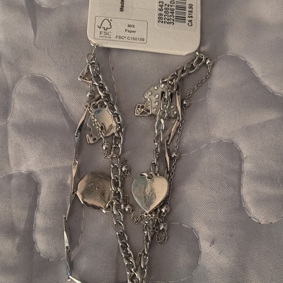 NWT Maurices Silver and Brown Charm Bracelet - Picture 5 of 6